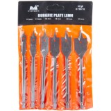 Evotools 679616 - Set burghie plate 10-25 mm tija cilindrica 6 bucati
