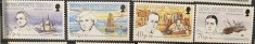 PC373 - Teritoriul Antarctic Britanic (BAT) 1994 Istorie/ Cercetare antarctica, serie MNH, 4v