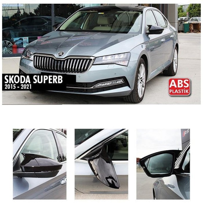 Capace oglinzi tip BATMAN compatibile SKODA SUPERB 2015-2021