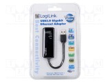Adaptor USB 3.0 Fast Ethernet RJ45 LOGILINK
