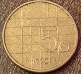 C50 - Moneda foarte veche - Olanda - 5 gulden - 1990