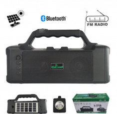 Boxa portabila cu Bluetooth, cu panou solar , radio FM, lanterna foto