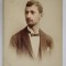 FOTOGRAF A. CAPELLE , PARIS , PORTRETUL CU DEDICATIE PENTRU DOCTORUL A. MARCU DIN CRAIOVA , FOTOGRAFIE CABINET , SFARSITUL SEC. XIX