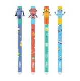 Cumpara ieftin Set 4 pixuri Strigo, cerneala cu stergere, Roboti