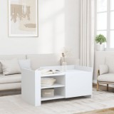Gossi masuta de cafea, alb, 100x50x50 cm, lemn prelucrat