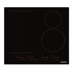 Plita incorporabila Heinner HBHI-M4ZB1FXSMTC, Inductie, Power Boost, 4 zone gatit, Slim, Control Touch-Glisare, Functie Bridge