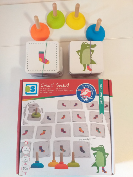 joc copii dezvoltarea atentiei cartonase perspicacitate, sosetutele crocodilului