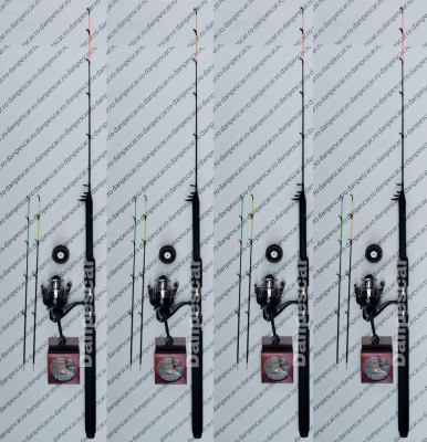 SET 4 Lansete Power tele feeder 3m +4 Mulinete QFC4000 si 4 role 150m fir foto