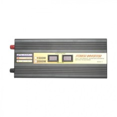 Invertor tensiune de la 12V la 220V 2000W cu protectie + USB foto
