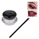 Glitter cu Textura Cremoasa Transparent Holografic cu Pensula pentru Machiaj - 7.2g
