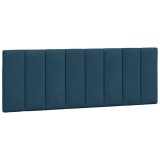 Cumpara ieftin Perna tablie de pat, Hanko, albastru, 140 cm, catifea