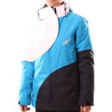 Jacheta Snowboard Dama Northfinder Erstain White, Impermeabila 5000mm, Respirabila, Gluga Detasabila, Marimea M