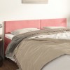VidaXL Tăblii de pat, 2 buc, roz, 90x5x78/88 cm, catifea 345843
