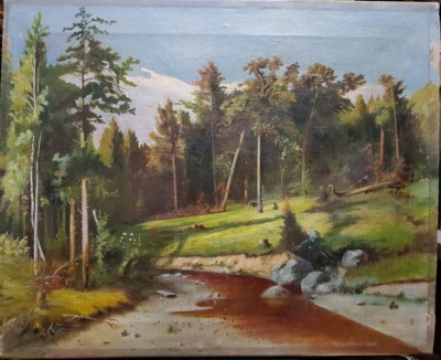 Peisaj cu rau, Copie dupa Ivan Siskin foto