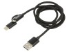 Cablu USB 2.0 1m 2,1A USB A la USB B micro și USB C