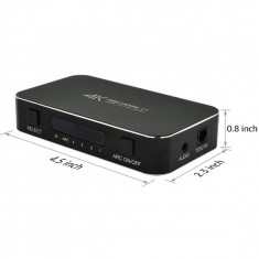 4 in 1 out HDMI Switcher Box Black foto