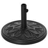 Baza Rotunda pentru Umbrela Outsunny, Plastic,13 kg, pentru Stalpi de 35-38-48 mm, Negru | Aosom RO