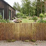 vidaXL Gard de Grădină Carbonizat 300 x 90 cm Stuf 42031263