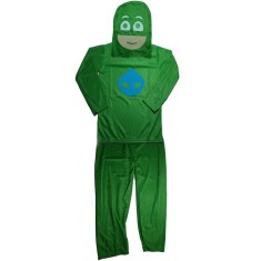 Costum Eroi in Pijamale, PJ Masks, pentru copii, Șopi Greg, verde, 5-7 ani, 110-120 cm