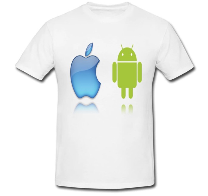 Tricou &quot; Iphone &amp; Android &quot;