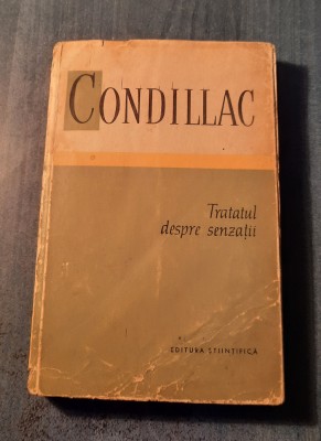 Tratatul despre senzatii Condillac foto