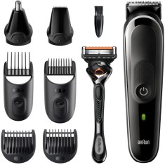 Aparat de tuns multifunctional Braun MGK5360 Wet&amp;amp;Dry, 13 de setari pentru lungime, 8 in 1, 4 piepteni, 2 accesorii extra, Aparat de ras Gillette,