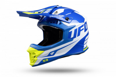 Casca enduro/ATV Ufo Intrepid, albastru/alb/galben neon , marimea L Cod Produs: MX_NEW HE157L foto