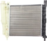 Radiator Fiat Uno 83-02, motor: 1.0, 340x298x26, SRLine, Aluminiu/ Plastic brazat, 7559876; 7739941