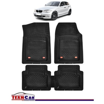 Covorase Auto TeamCar&amp;reg; Tip Tavita Compatibile BMW Seria 1 E81/E87 (2004&amp;ndash;2011) Negru Material Rezistent foto