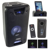 Boxa portabila 8 inch, USB, SD, Bluetooth, LED-uri colorate, 300 W, Ibiza