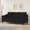 vidaXL Canapea cu 3 locuri, negru, 180 cm, material textil 359371