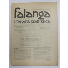 FALANGA LITERARA SI ARTISTICA , ZIAR SAPTAMANAL , ANUL I, NR. 13 , DUMINICA 4 APRILIE , 1910