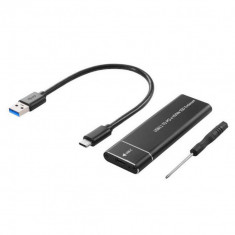 Carcasa rack SSD M2 SATA USB 3.1 + Cablu USB C