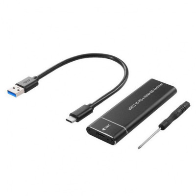 Carcasa rack SSD M2 SATA USB 3.1 + Cablu USB C foto