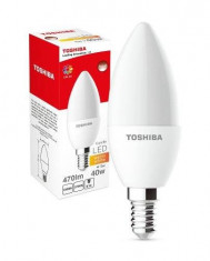 Bec LED Toshiba Candle E14 5W 470lm lumina calda foto