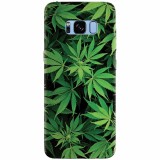 Husa silicon pentru Samsung S8, Green Leaf Pattern