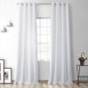 Set draperii din catifea cu inele argintii, Madison, 250x225 cm, densitate 700 g/ml, Alb, 2 buc