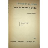 Stephan Korner - Experienta si teorie (Editia: 1969)