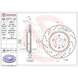 Set disc frana Opel Astra H Estate (A04) 08.04-05.14, Astra J (P10) 09.09-04.16, Astra J Box / Liftback (P10) 09.09-10.15, Astra J Gtc 10.11-04.18, A, BREMBO