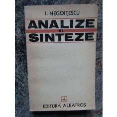 ANALIZE SI SINTEZE-I.NEGOITESCU