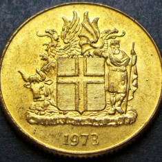 Moneda 1 KRONA / COROANA - ISLANDA, anul 1973 * cod 1665 B = excelenta!