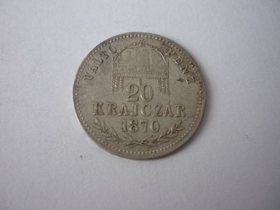 20 KRAJCZAR 1870 ARGINT ***** foto