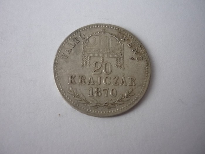 20 KRAJCZAR 1870 ARGINT *****