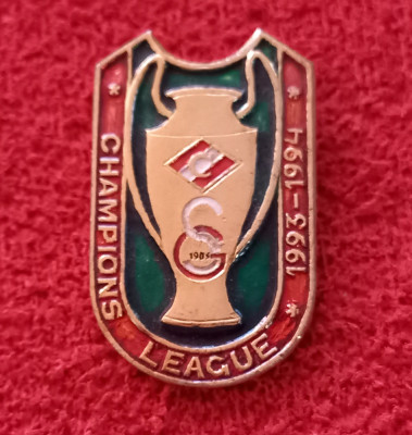 Insigna meci fotbal SPARTAK MOSCOVA-GALATASARAY (Champions League 1993-1994) foto