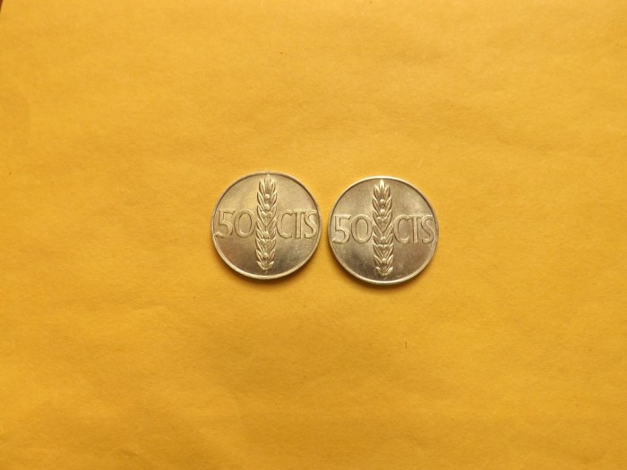 Spania Set 2 x 50 Centimos 1966 (1975) - UNC