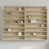 Dulap suspendat cu vitrina Gossi, 100x8.5x75 cm, stejar sonoma, lemn prelucrat, rafturi, depozitare, design elegant, dormitor, living