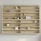 Gossi dulap cu vitrina, stejar sonoma, 100x8,5x75 cm, lemn prelucrat