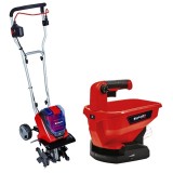 Einhell GE-CR 30 Li + GE-US 18 Li PXC - Sapatoare fara acumulatori si incarcator Li-Ion 18 V - Ah 300 mm + Insamantator 3.3 l