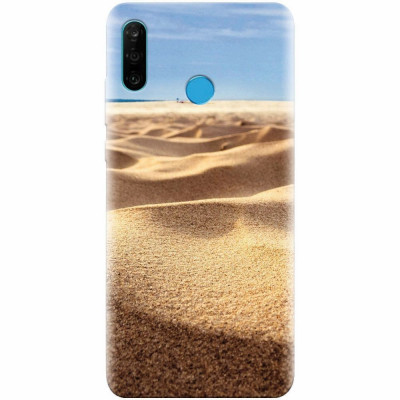 Husa silicon pentru Huawei P30 Lite, Beach Sand Closeup Holiday foto