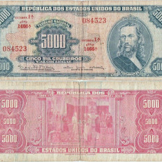 1965 , 5,000 cruzeiros ( P-174c ) - Brazilia